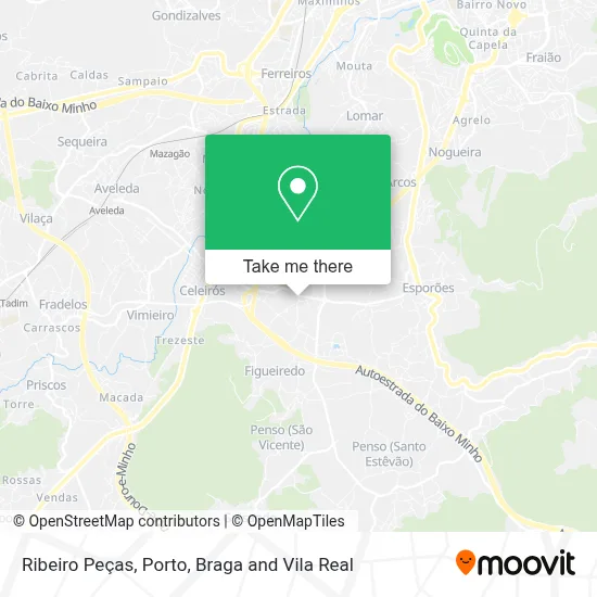 Ribeiro Peças map