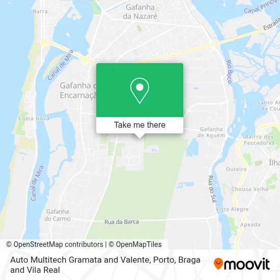 Auto Multitech Gramata and Valente map