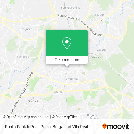 Ponto Pack InPost map