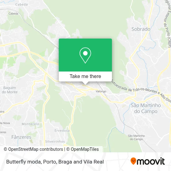 Butterfly moda map