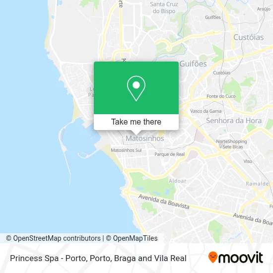 Princess Spa - Porto map