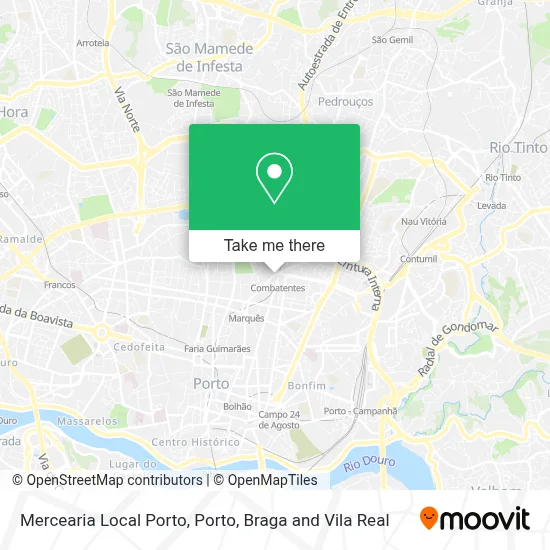 Mercearia Local Porto map
