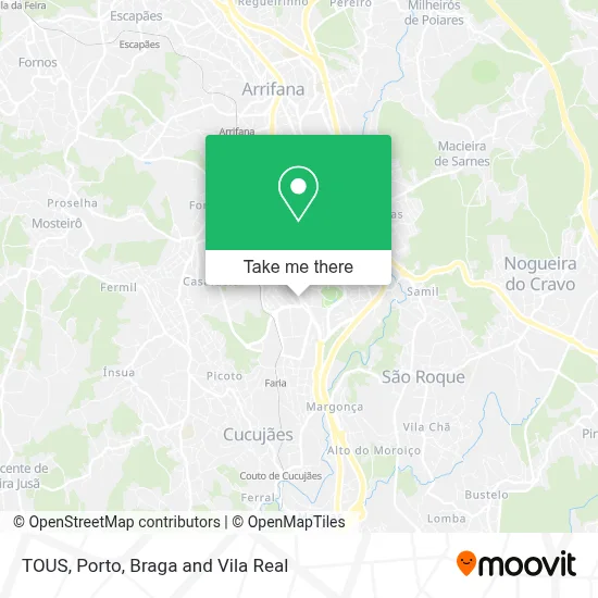 TOUS map