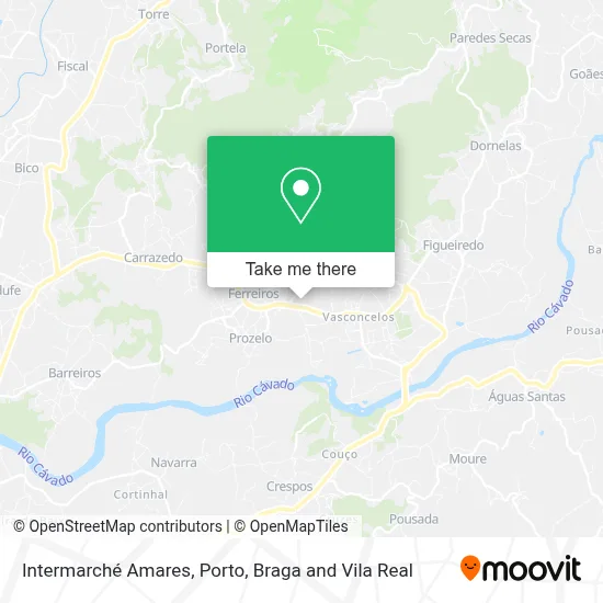 Intermarché Amares map