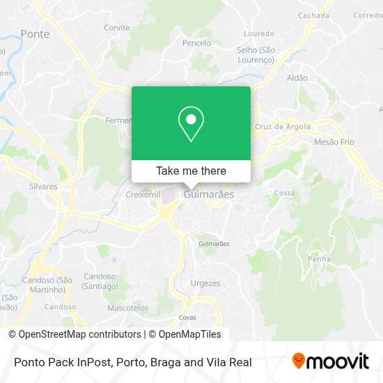 Ponto Pack InPost map