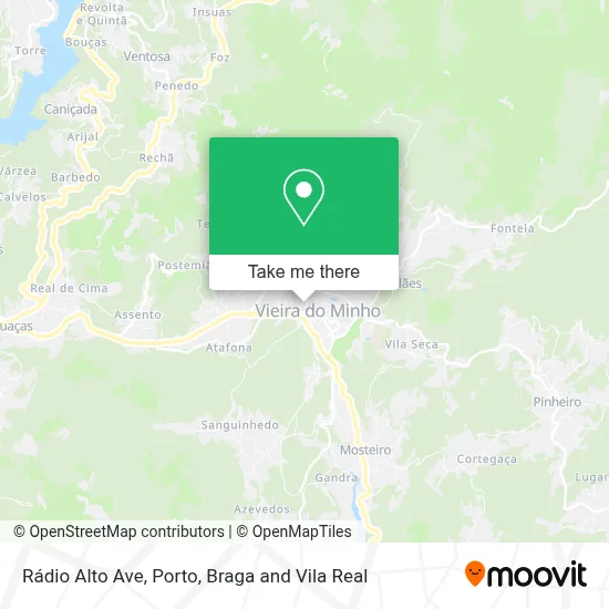 Rádio Alto Ave map