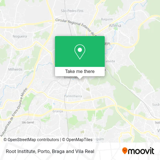 Root Institute map