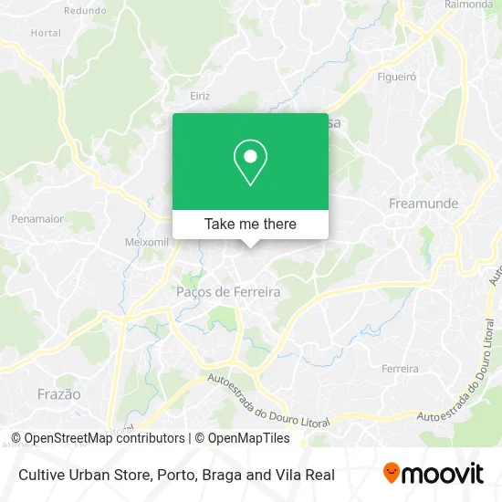 Cultive Urban Store map
