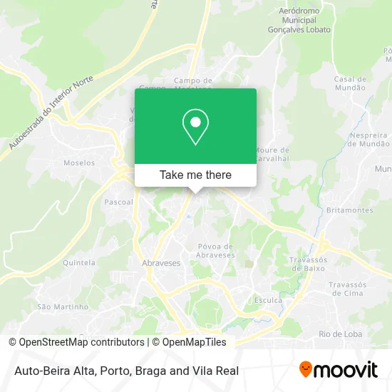 Auto-Beira Alta map