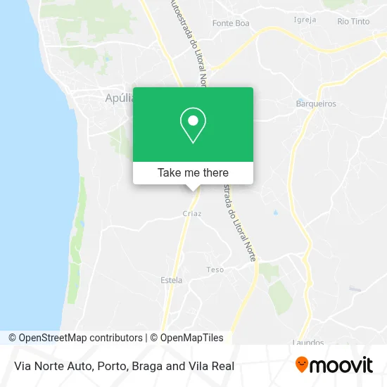 Via Norte Auto map