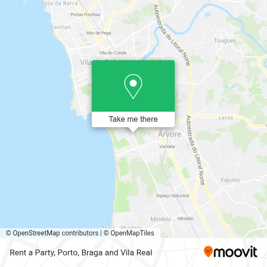 Rent a Party mapa