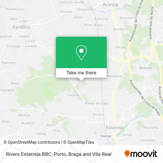 Rivers Estarreja BBC map