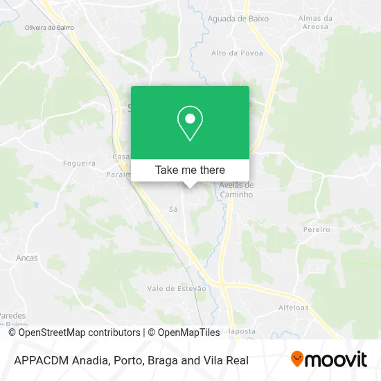 APPACDM Anadia map
