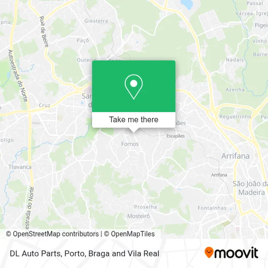 DL Auto Parts map