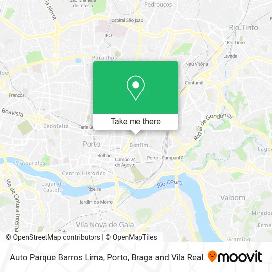 Auto Parque Barros Lima map