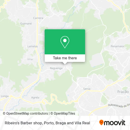 Ribeiro's Barber shop map