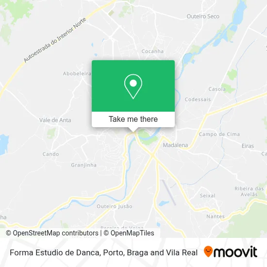 Forma Estudio de Danca map