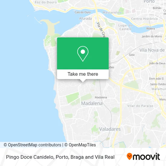 Pingo Doce Canidelo map