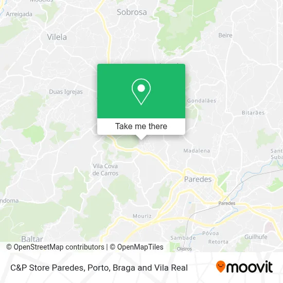 C&P Store Paredes map