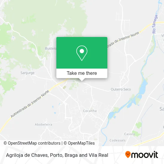 Agriloja de Chaves map