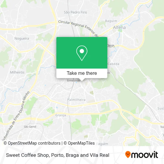 Sweet Coffee Shop map