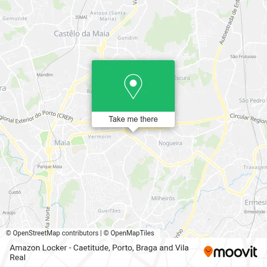 Amazon Locker - Caetitude map