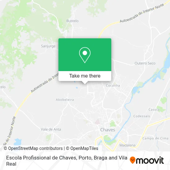 Escola Profissional de Chaves map