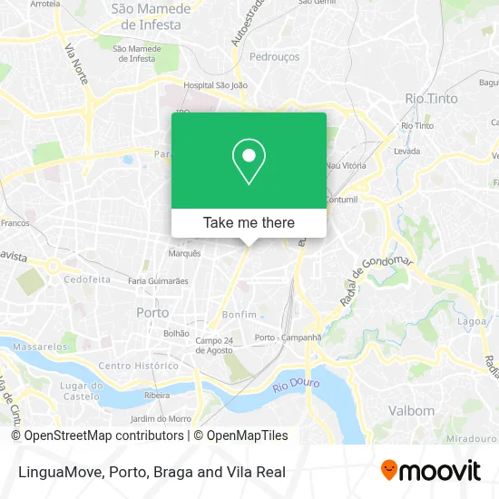 LinguaMove map