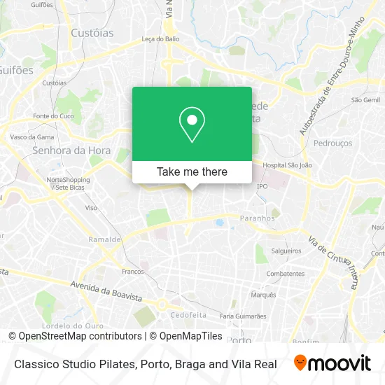 Classico Studio Pilates map