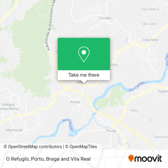 O Refugio map
