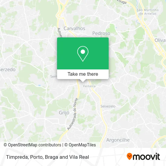 Timpreda map