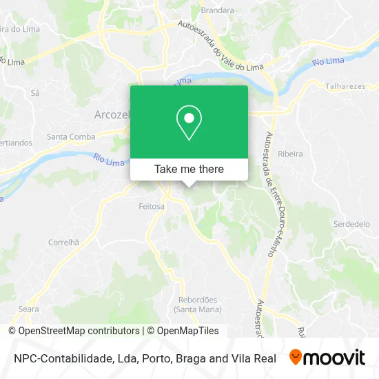 NPC-Contabilidade, Lda map
