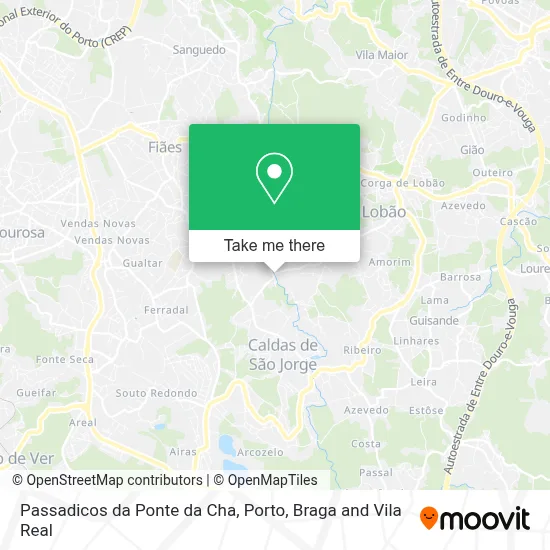 Passadicos da Ponte da Cha map