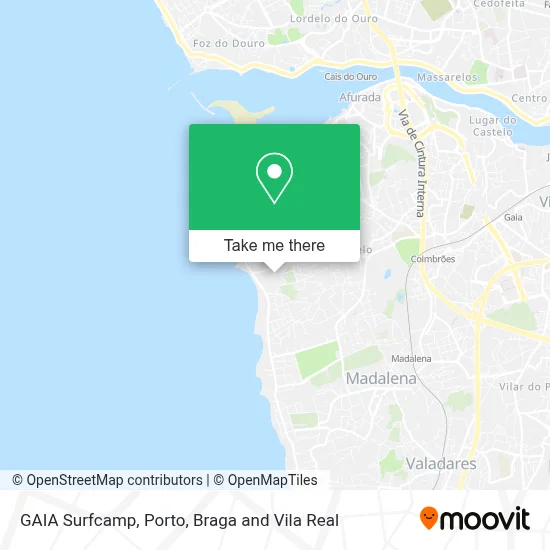 GAIA Surfcamp map