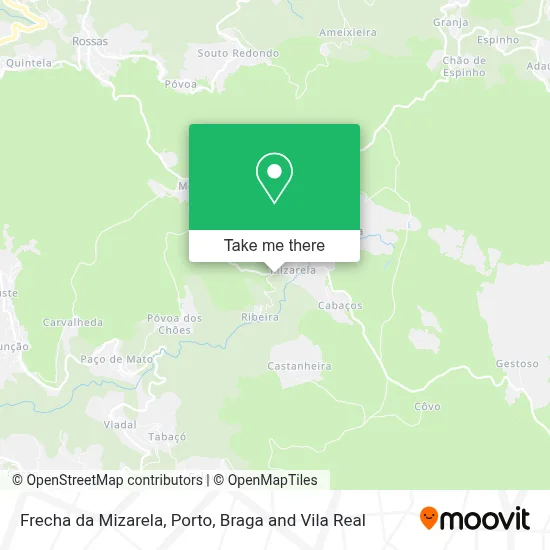 Frecha da Mizarela map