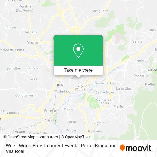 Wee - World Entertainment Events map