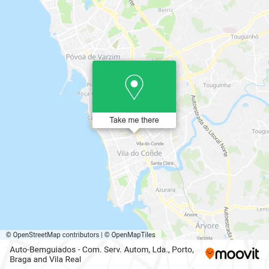 Auto-Bemguiados - Com. Serv. Autom, Lda. map