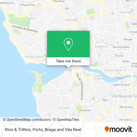 Rios & Trilhos mapa