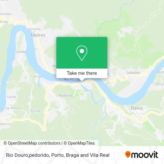 Rio Douro,pedorido map
