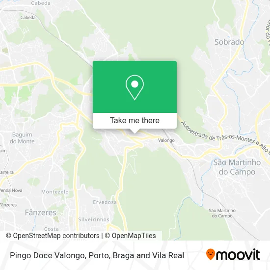 Pingo Doce Valongo map