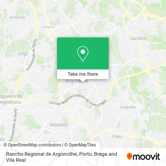 Rancho Regional de Argoncilhe map