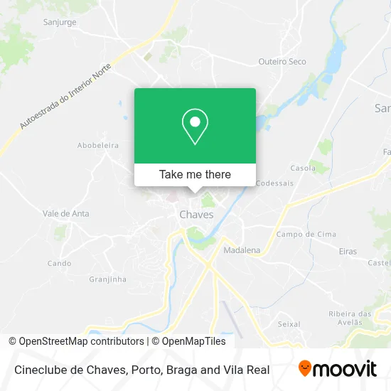 Cineclube de Chaves map