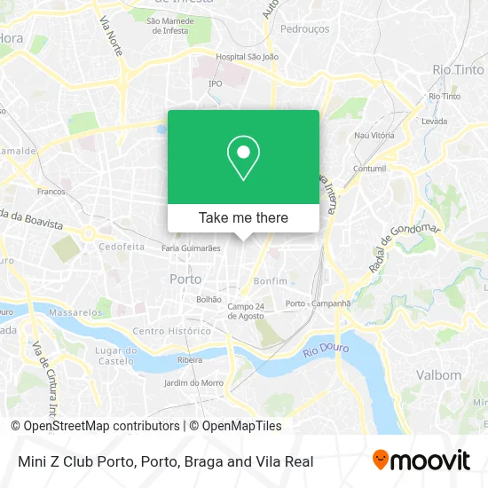 Mini Z Club Porto map