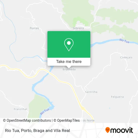 Rio Tua mapa