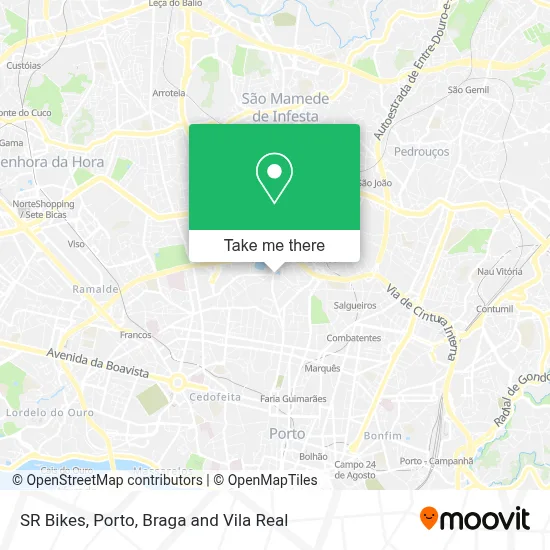 SR Bikes map