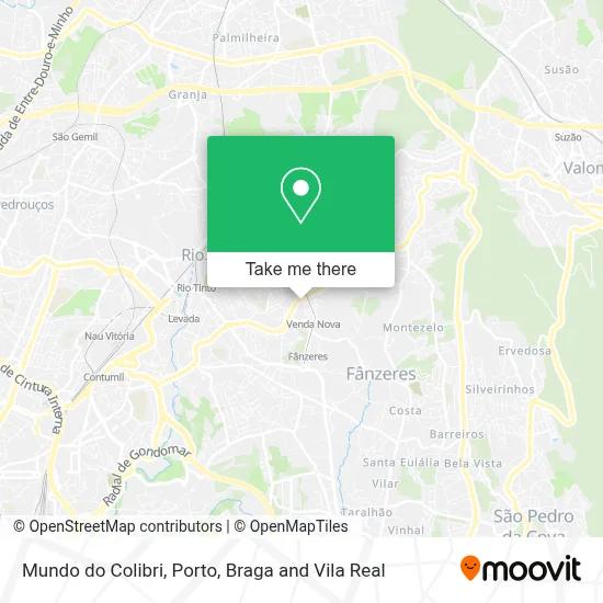 Mundo do Colibri map