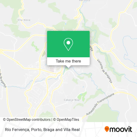 Río Fervença map