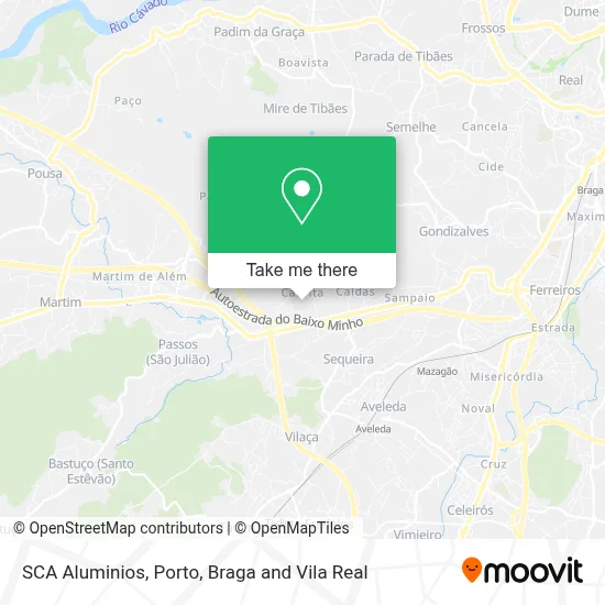 SCA Aluminios map