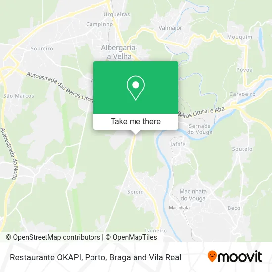 Restaurante OKAPI map