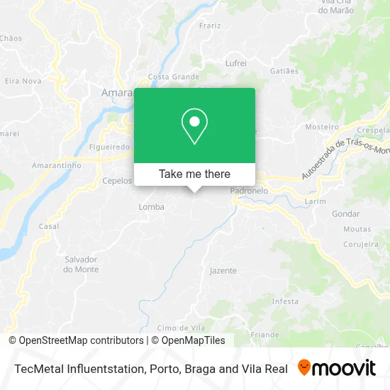 TecMetal Influentstation map
